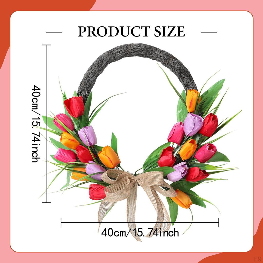 Artificial Garland for Spring And Summer, Ideal Front Door, Home Decor, Parties, Garden,