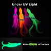 5PCS 10cm/4g Octopus Squid Bait Fluo Saltwater Snapper Fishing Soft Lure TPR Material Kabura Pesca Wobbler Fishing Tackle