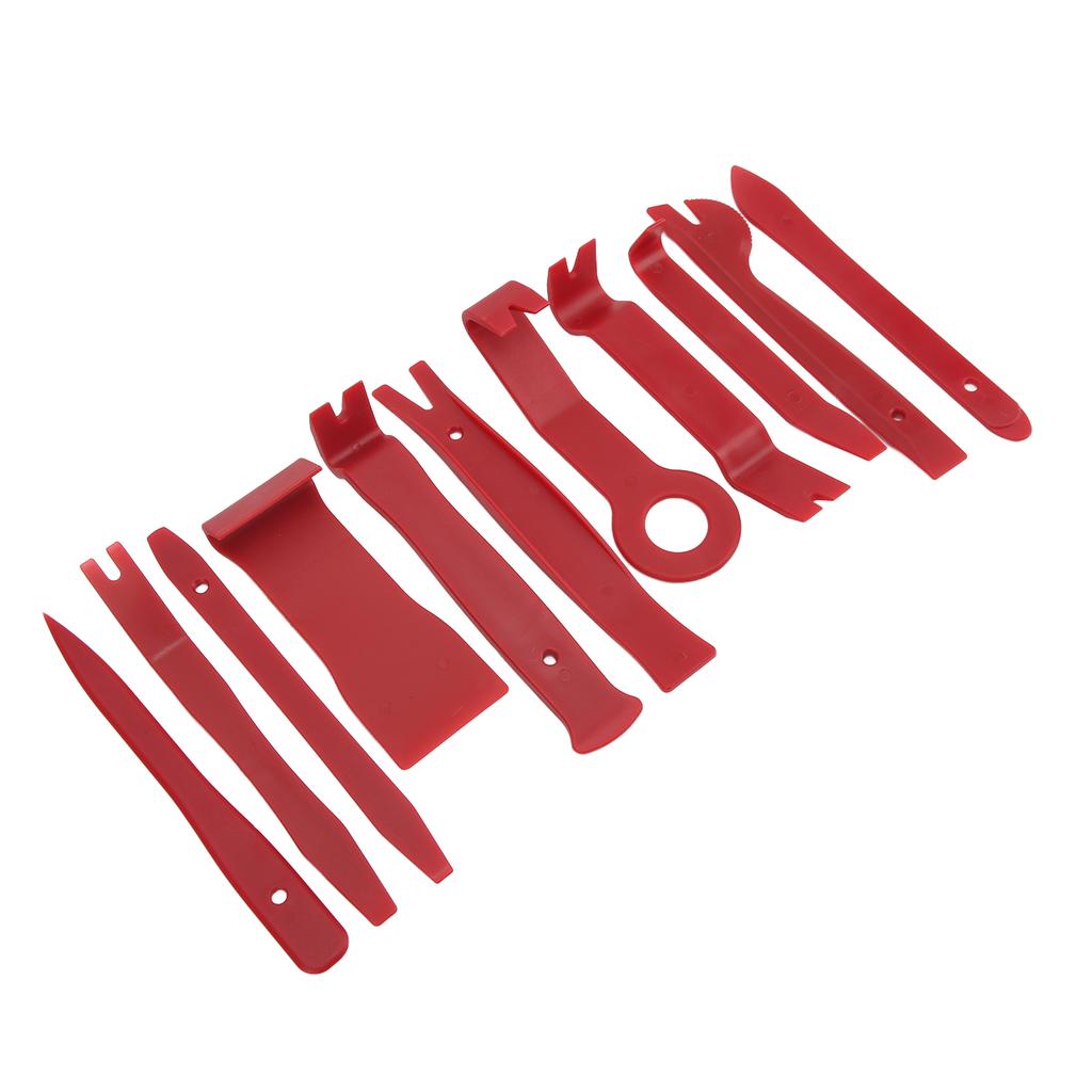 11PCS Set Car Audio Removal Tool Multifunctional Red with Oxford Cloth Bag Maintenance Repair Kit