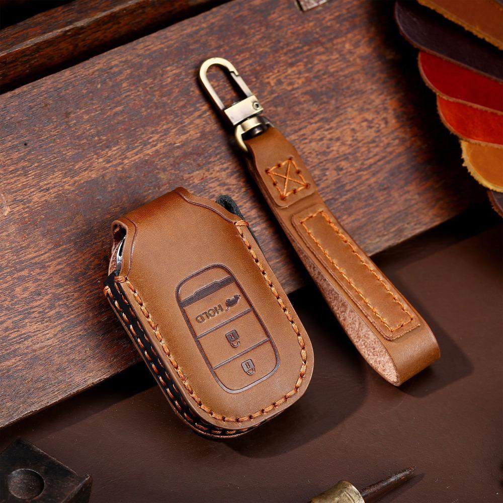Genuine Leather Key Cover for Honda Keys North America Exclusive Key Holder for Honda Vehicles