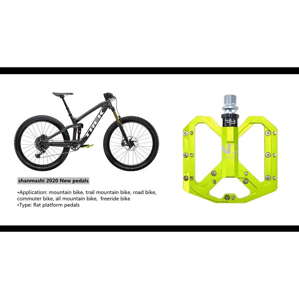 New Ultra-light Mountain Bike Pedals CNC Aluminum Alloy Polished 3 Bearing Pedals Anti-slip Bicycle Pedals