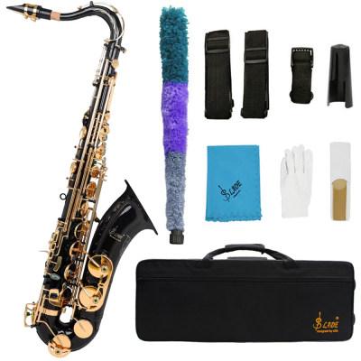 SLADE Bb Tenor Saxophone Kit B-flat Muti-color Brass Pipe Saxophone Pro Woodwind Instrument With Glove Reed Saxphone Parts