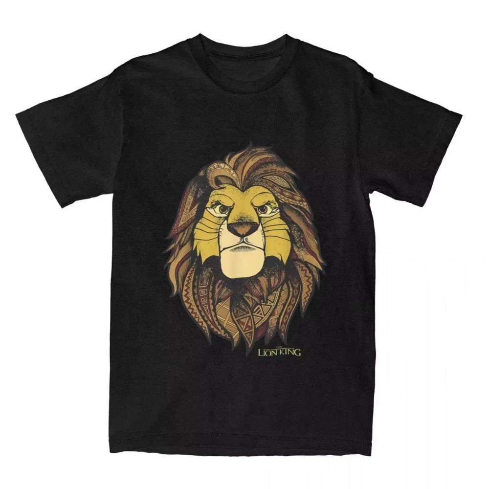 Herren Damen T-Shirt Hakuna Der König der Löwen Matata Solide Blöcke Vintage T-Shirts Kurzarm T-Shirt Baumwolle Reine Baumwolle Original Tops