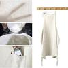 Sverkill Linen Apron, Simple, Nordic Style, Solid Color, Cafe Apron, Women's and Men's, Natural Color, Long Length, Suitable for Kitchens, Cafes, Rest