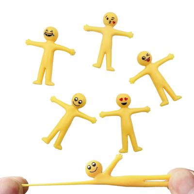 Smiley Emoji Stretchable Minions Yellow Minions Creative Tpr Decompression Toy Half Fold Soft Glue Vent Doll