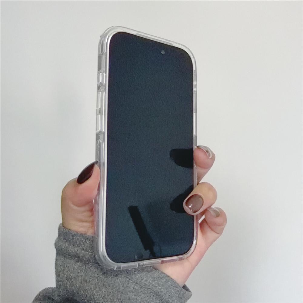 INS Style Magnetic Transparent Phone Case for Apple iPhone 17 Pro Max/16/15P