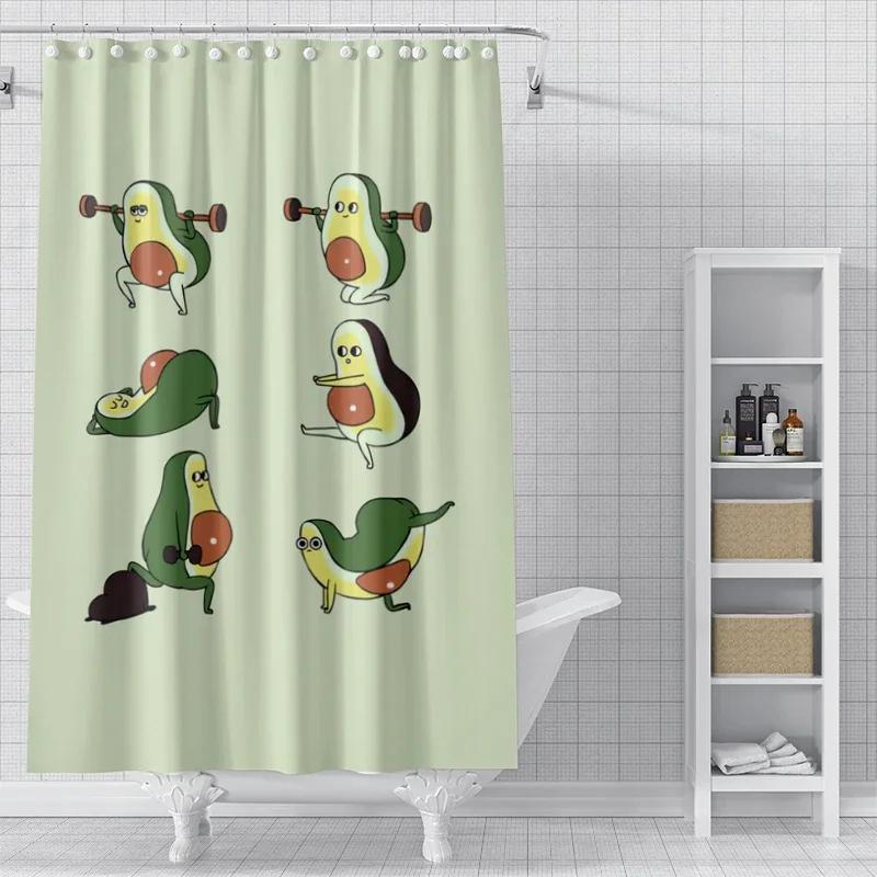 Rideaux De Douche Pour Salle De Bain, Tissu Impermable, Style Nordique Moderne, 180X200, 240X180, Chien Mignon Drôle, Kawaii
