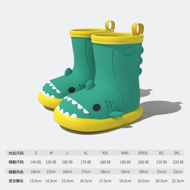 

Little Cute Shark Children s Raincoat and Rain Shoes Set for Girls, Full Body Waterproof, Kindergarten Special with Backpack Slot, Baby Rain Poncho XXXXL