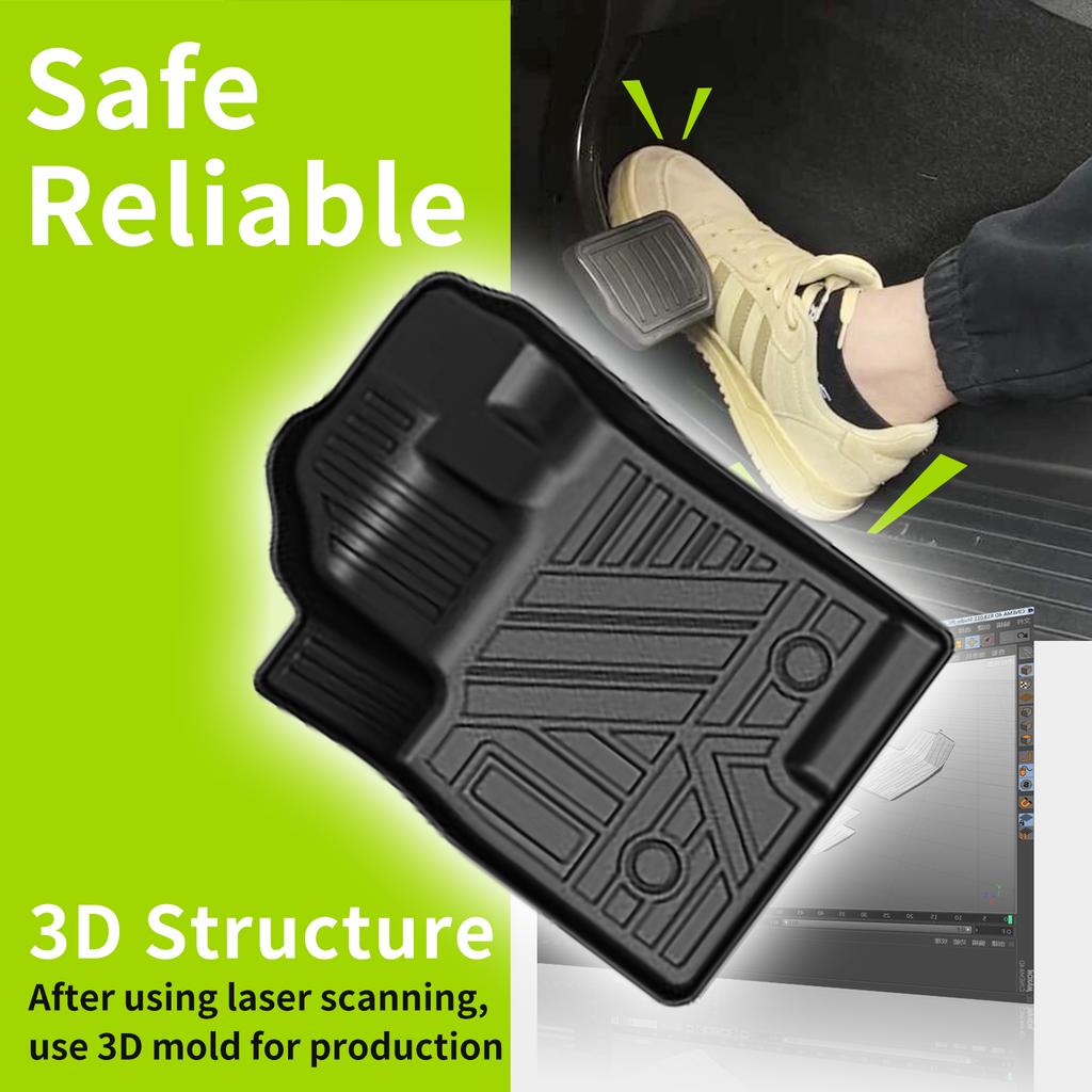 for Pajero Sport Montero Sport 2015-2019 Car Floor Mats Trunk Backrest Pad TPE