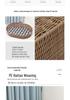 Handgefertigtes gewebtes Katzenbett & kleiner Hundezwinger - Für alle Jahreszeiten, waschbar, Anti-Rattan-Design
