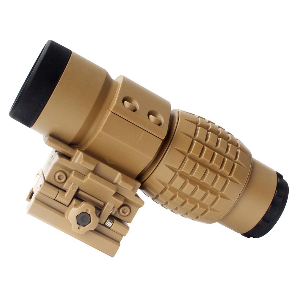 1 PCS/Set 3X Magnifying Glass Plastic Riflescope Magnifying Glass Holographic View Rifle Sight Glasses Outdoor Tool