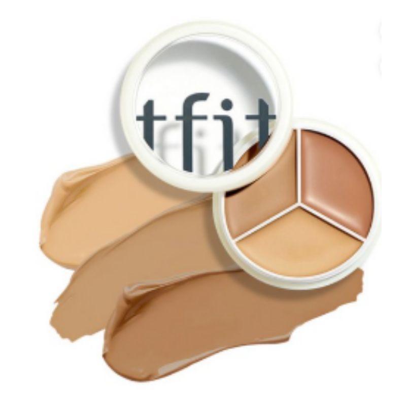 TFIT High Coverage Flawless Concealer K-Beauty Cover Up Pro Multi-Shade Correction Base