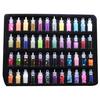 48 Color Glass Bottle Glitter Sequins Set Nail Jewelry Mixed Pearl DIY Accessories Nail Sticker