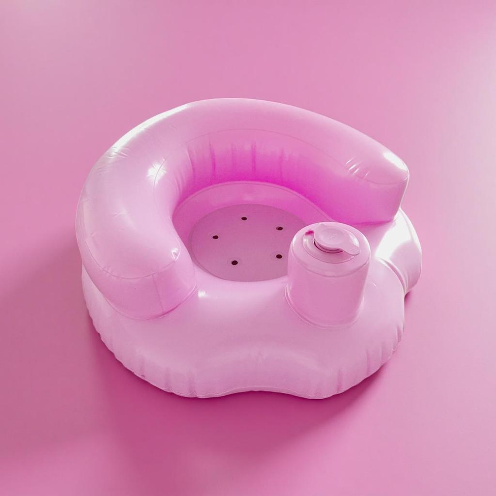 Nadmuchiwane krzesełko do nauki siedzenia i krzesełko do kąpieli dla niemowląt - Antyupadkowe, pogrubione PVC, sofa-zabawka dla dzieci