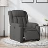 Vidaxl Electric Recliner, Dark Gray, Fabric Upholstered