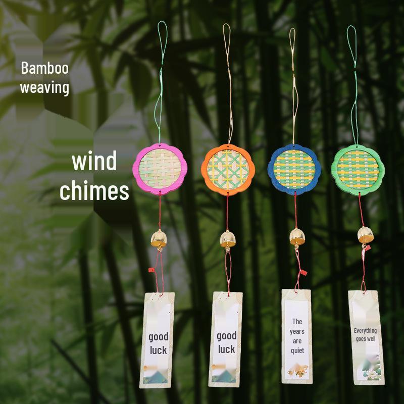Bamboo Woven Wind Chime DIY Kit for Parent-Child Craft Activity