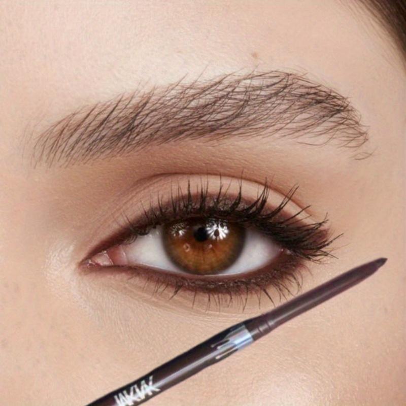 Wasserdichter Schwarzbrauner Eyeliner Gelstift Ultrafein Matt Glatt Schnelltrocknend Wischfest Einfach zu tragen Eyeliner Stift Make-up für Augen