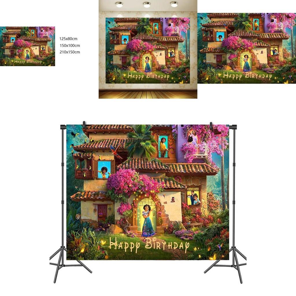 Premium Vinyl Encanto Mirabel Birthday Party Decor Backdrop Banner