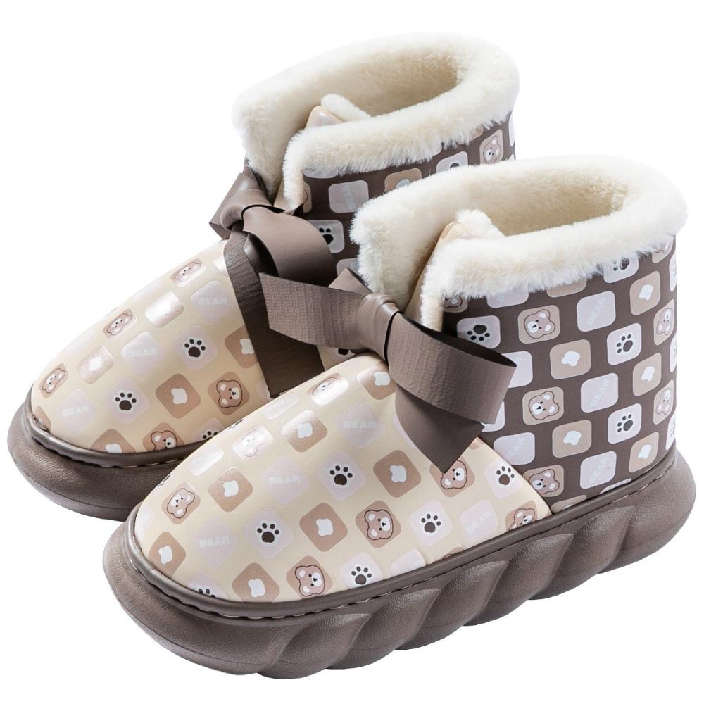 

Зимние сапоги женщины добавляют бархатом, чтобы согреться зимой, сапоги на высоком каблуке и толстой подошве не боятся холода. 40-41 темно-коричневого