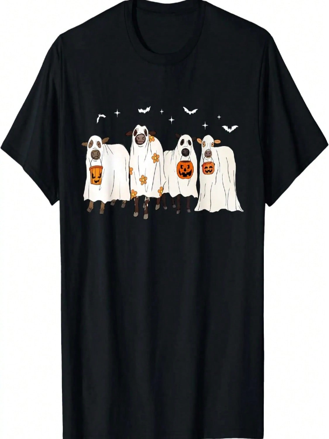 Funny Sheep Ghost Cows Halloween Cute Outfit Kids Adults Tee T-Shirt S разноцветный