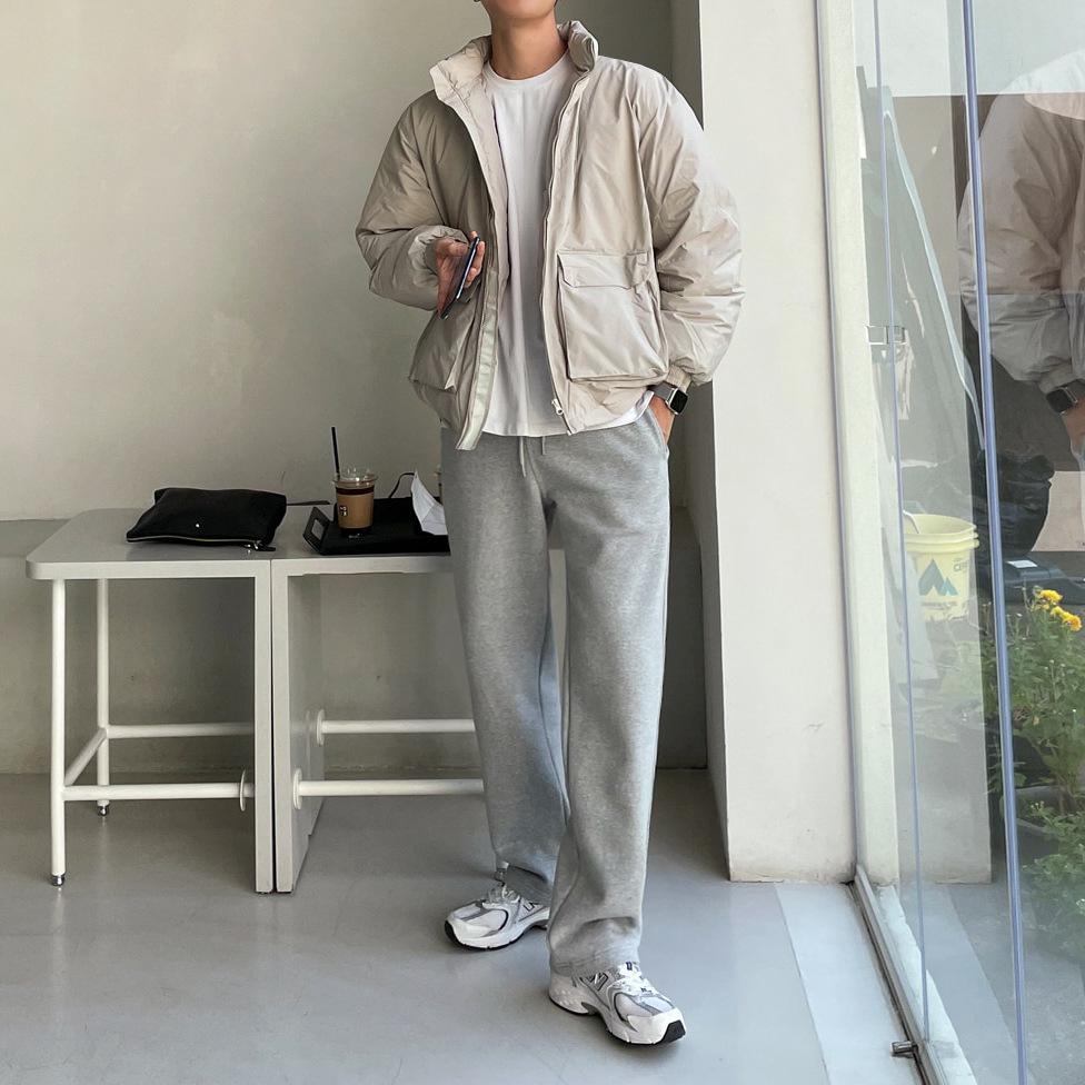 Men's Workwear Stand Collar Cotton Coat Men's Winter Thickened Coat Korean Style Trendy Loose Workwear Bread Coat Cotton Coat