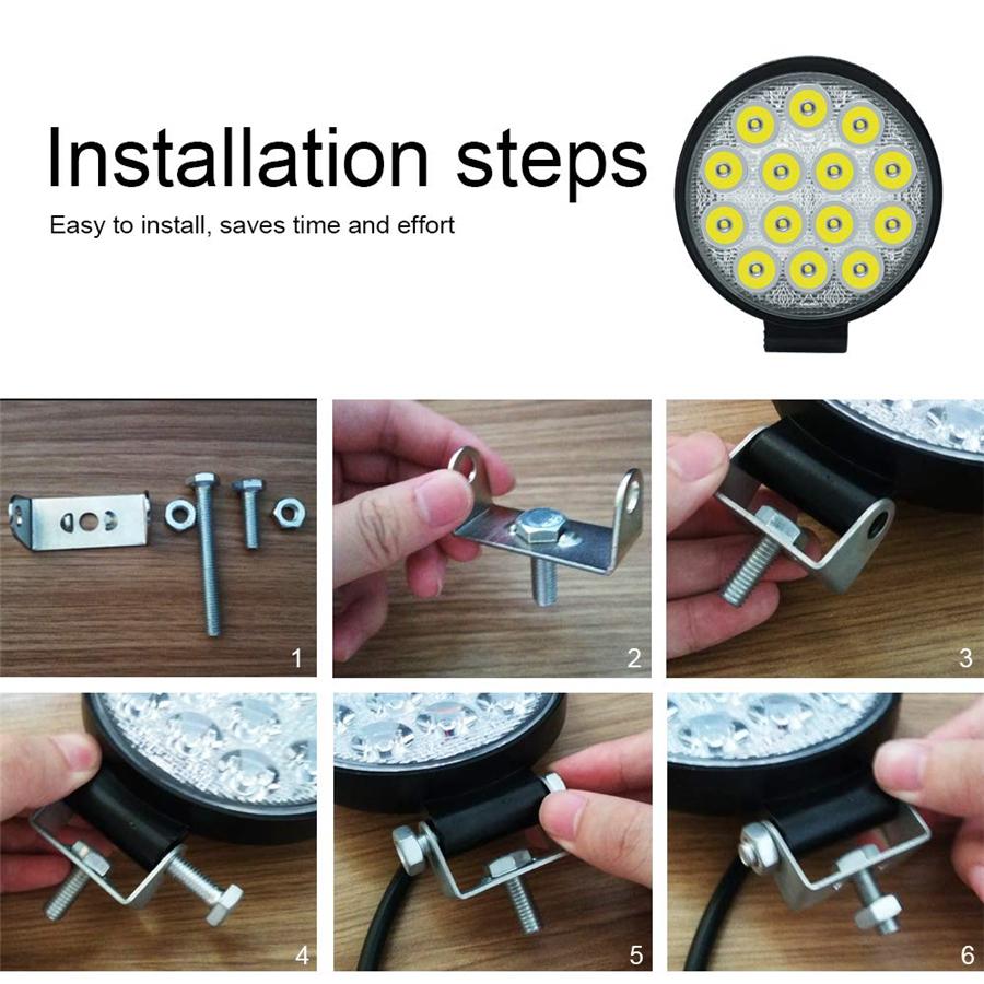 

4.5 Inch 14LED 70W 6500K Round Offroad LED Work Light Fog Driving Lamp Spotlight