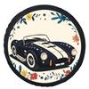 Classic Cobra Style Sports Car Spare Tire Cover Vintage Racing Graphic Wheel Protector for SUV Truck