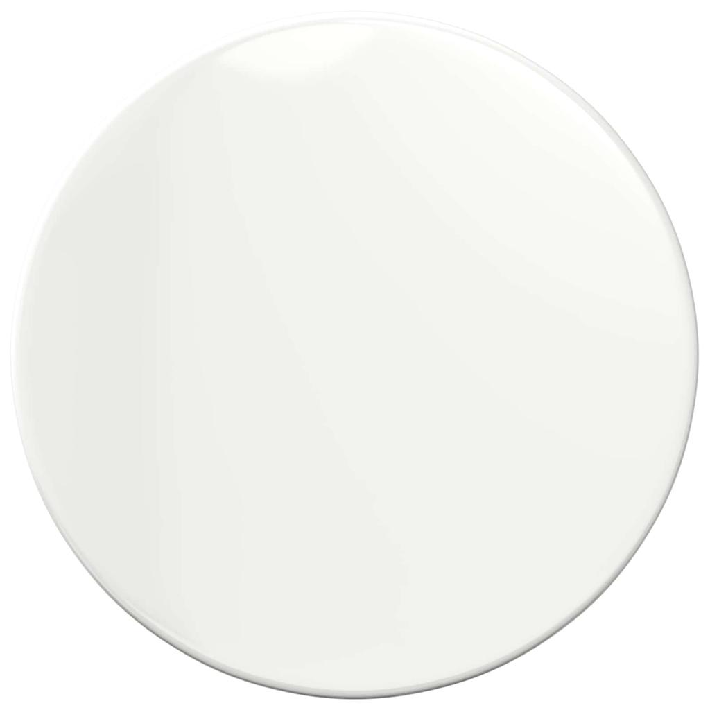 High Gloss White Table Top Ø 30 x 1.5 cm Wood Based Material