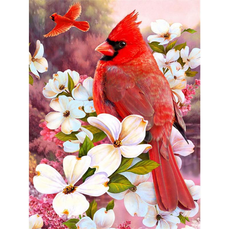 5d Diamond Painting Flower Birds Full Square/Round Diamond Embroidery Cross Stitch Peony Mosaic Needlework Home Decor Kits