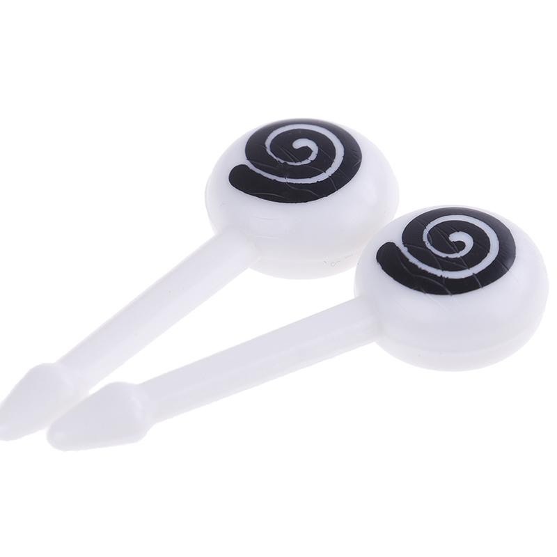 10Pcs Reusable Eye Mini Fruit Fork Sign Cartoon Kids Food Picks Desert Toothpick