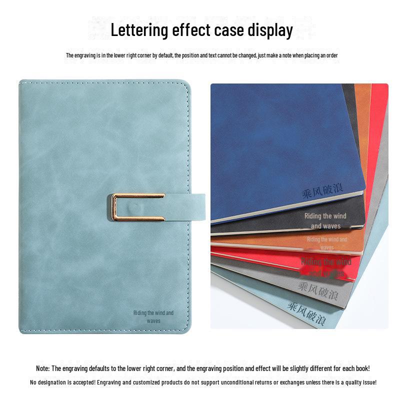 Custom B5 Luxury Sheepskin Notebook Set with Magnetic Buckle - Perfect for Business Meetings and Office Use