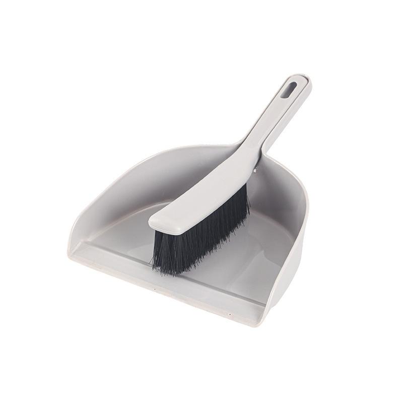 2Pcs Mini Hand Brush & Dustpan Set Soft Anti-Static Bristle Cleaning Tool for Laptop Keyboard Desktop