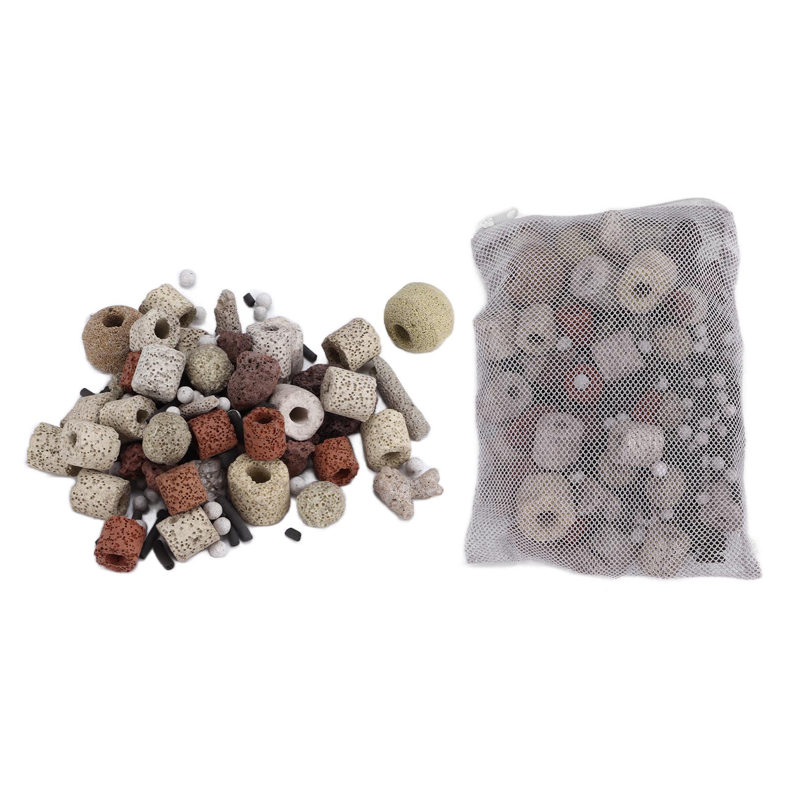 

Набор аквариумных биошаров и керамических колец 10 в 1 Активированный уголь Биологический фильтрующий материал для аквариума пруда