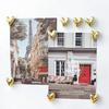 New Heart-Shaped Fridge Magnets Magnetic Portable Home Decor Fridge Magnets Retro Polarized Decoration Magnet for Message Boards