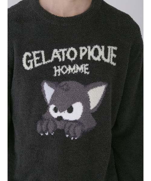 gelato pique HOMME Baby Moco Cat JQD Pullover PMNT244930 DGRY L Men's