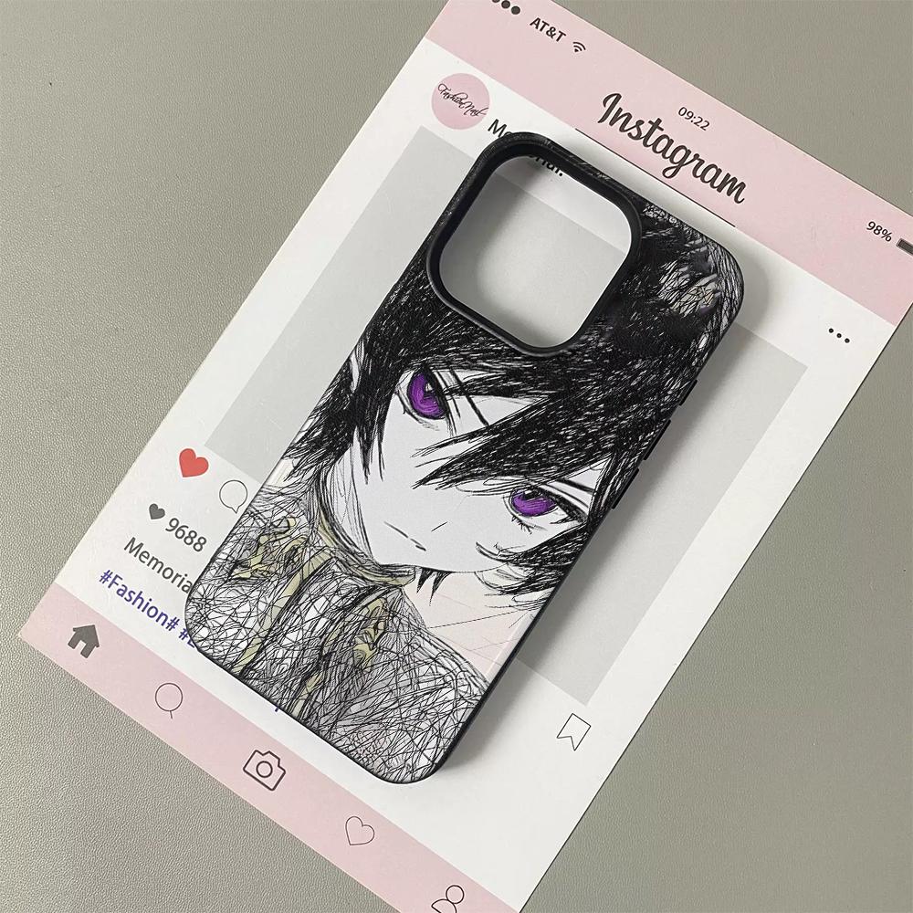 

Аніме Code Geass Чохол для телефону зі шкіряним візерунком під лічі Для iPhone 17 16e 16 15 14 13 12 11 Air Pro Max Plus X XR XSMax Ударостійкий iPhone 15 Pro