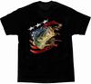 Proud American Flag Bass Fishing Patriotic Angler TShirt Summer Cotton ONeck Short Sleeve Mens T Shirt New S3XL