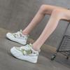 Thick-soled hollow white shoes women's 2025 summer mesh explosion casual fashion versatile hollow breathable heightening women's shoes