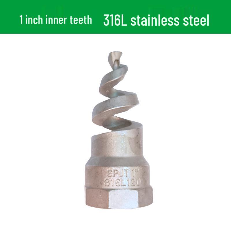 Stainless Steel Anti-Clog Spiral Spray Nozzle for Cooling Tower & Fire Protection