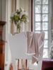 Muslin Blanket 100x75 with Lace, Pastel Beige