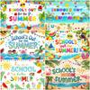 School's Out for Summer Theme Background Summer Pool Party Decoration Backdrop Baby Shower Props Photography Banner Supplies