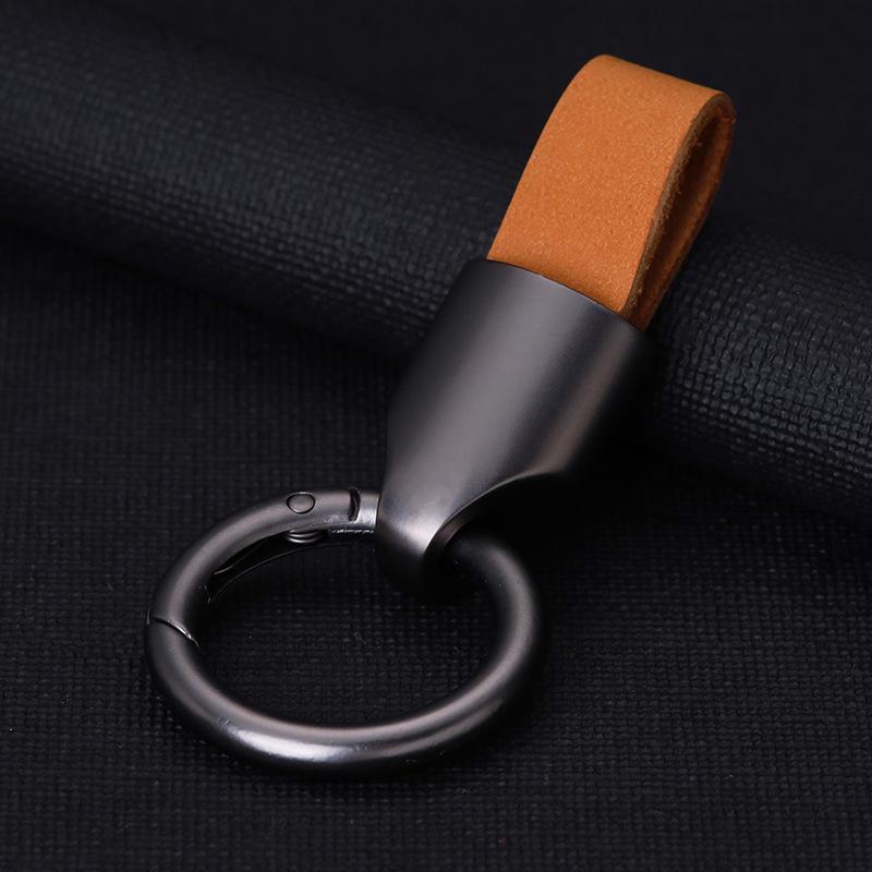 High-End Minimalist Suede Car Keychain Pendant for Men & Women