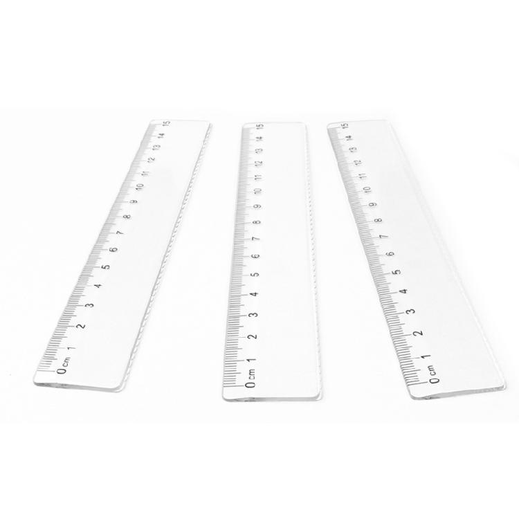 5 Pcs 15cm 20cm Clear Ruler Measuring Ruler Plastic Ruler Straight Ruler Multifunctional Rulers Drawing Tool