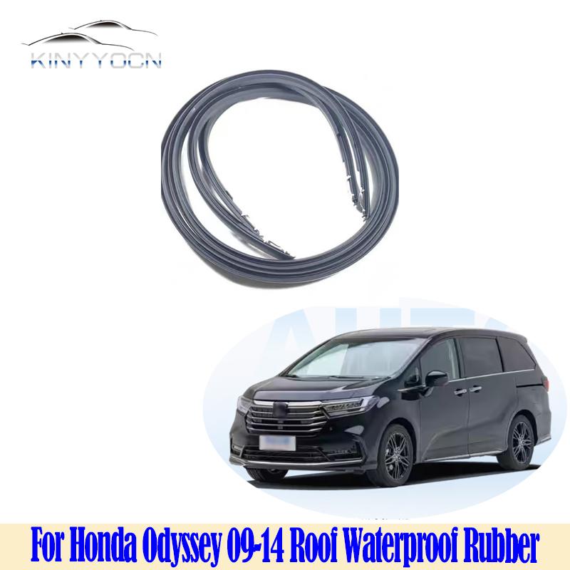 For Honda Odyssey 09-14 Roof Channel Seal OEM Style Waterproof Rubber Weatherstrip Exact Fit Rain Gutter Molding Replacement Left 1PCS
