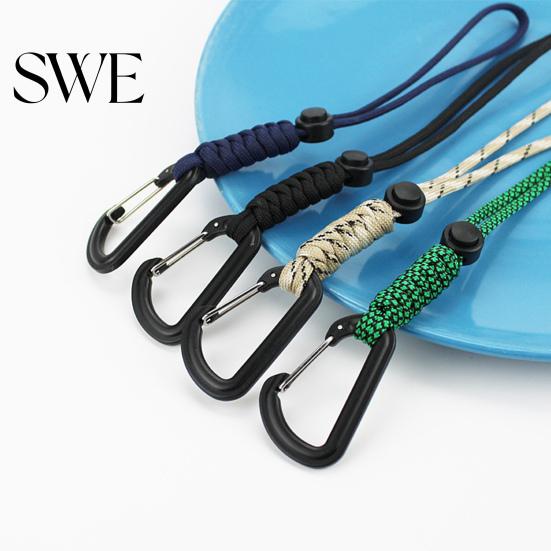 Carabiner Key Hooks Backpack Buckle High Strength Good Load-bearing Anti-loss Nylon Multifunctional Hanging Ring Bag Outdoor Accessories Buckles