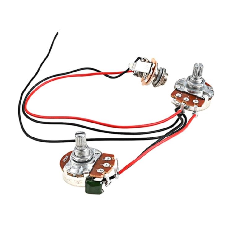 Bass Wiring Harness Set for Precision Electric Bass Parts Bass Preamp Circuit