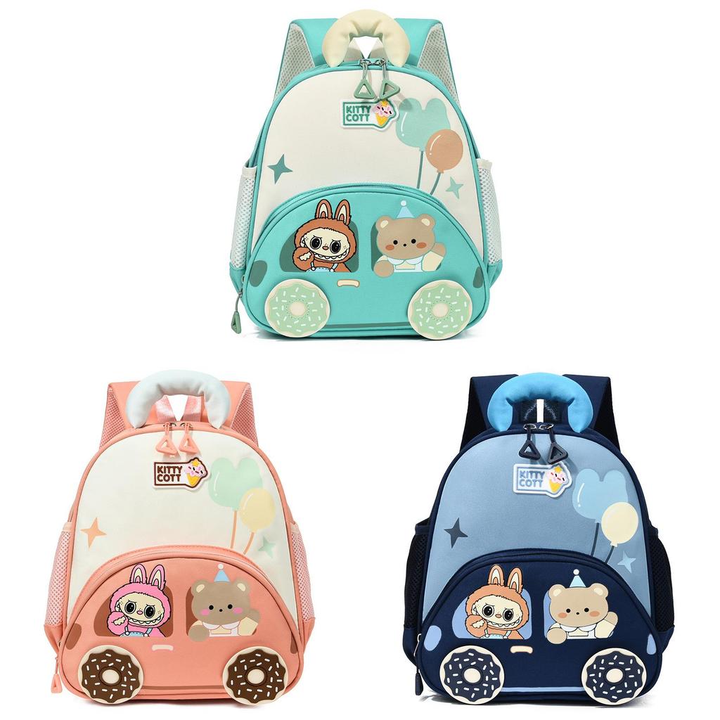 Cartoon Kids Labubu Backpack For Preschool With Breathable Oxford Fabric For School Use