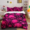 Floral Pattern Bedding Set Decor Multiple Sizes Kid'S And Adults' Bedroom Exquisite 3Pc Bedding Set, Gift