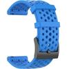 Silicone Strap for Suunto 9 24mm - Blue