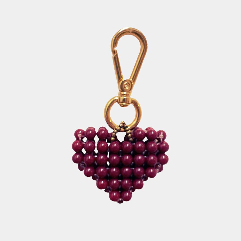 18K Gold Fruit-Inspired Apple & Watermelon Pendant with DIY Colored Beads and Lemon Design.